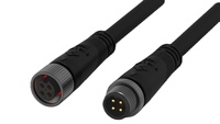 Connecteur de câble circulaire étanche IP67 M12 M16, 3-6 broches, mâle/femelle, extension, automatisation industrielle, éclairage extérieur, PA66