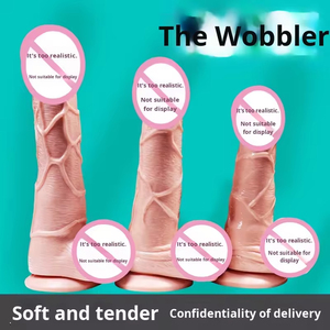 Jiuai Swing King Dildo électrique réaliste en silicone artificiel avec ventouse, masturbateur souple, dispositif de masturbation féminine 100% - Product Image 3