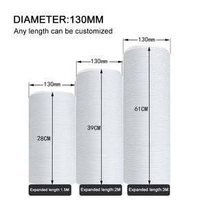 Kit <span class=keywords><strong>de</strong></span> ventilation <span class=keywords><strong>de</strong></span> <span class=keywords><strong>fenêtre</strong></span> manuel en PVC portable 4 pièces, réglable, 16,93 pouces, plaque d'étanchéité pour climatisation domestique - Product Image 2