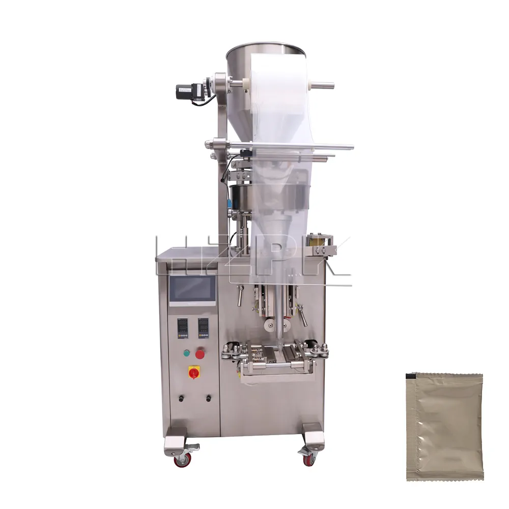 HZPK-bolsa vertical para granos de té, máquina de llenado y embalaje multifunción, pequeña, semillas, especias, granulados, automática