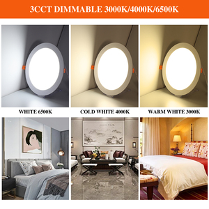 15W 18W 12W Dimmable dẫn xuống ánh sáng vòng 3W 6W 9W lõm Downlight 5000k 6500K vuông dẫn trần ánh sáng tại chỗ - Product Image 6