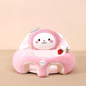 Baby Learning to Sit <b>Sofa</b> Chair Anti-fall Safety with Spine Protection for 6-12 Months, Plush Soft <b>Support</b>, Cartoon Design - Product Image 1