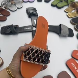 Cheap African Women's <strong>slippers</strong> <strong>Big</strong> Size Summer Fashion Rubber Sole Women's Pantoufles Lady Sandalia Mixed Design Wholesale - Product Image 2