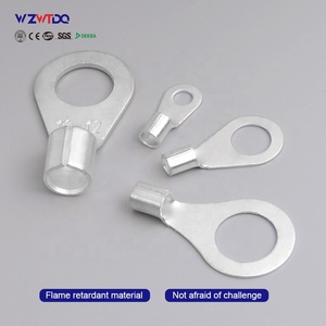 Conector de Cable Circular Tipo O <span class=keywords><strong>El</strong></span>éctrico OT/RNB, Sin Aislamiento, Terminal de Cobre, Chapado en <span class=keywords><strong>Estaño</strong></span> y Plata, Suministro de Fábrica - Product Image 2