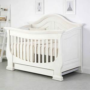 Solid Wood Modern Convertible 4-in-1 Multifunctional Kids Crib with <b>Sofa</b> & <b>Storage</b> for Bedroom Hotel Living Room - Product Image 3