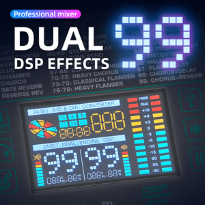 Console de mixage audio numérique TG26 99 DSP avec effet de réverbération, 26 canaux, mixeur audio USB - Product Image 4