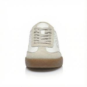 <span class=keywords><strong>Sneakers</strong></span> Casual Retrò <span class=keywords><strong>Beige</strong></span> <span class=keywords><strong>e</strong></span> <span class=keywords><strong>Bianche</strong></span> da <span class=keywords><strong>Donna</strong></span>, Calzature Leggere per Ufficio, Scarpe Comode per Esterni - Product Image 6