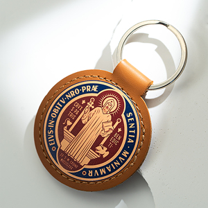 Giveluck Đức Trinh Nữ Maria Công Giáo Da Keychain Thời Trang Và Tùy Chỉnh Cho Tôn Giáo Trang Trí - Product Image 3