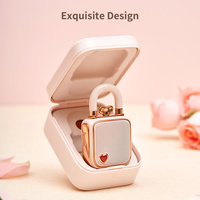Divoom LoveLock 2024 avec éclairage LED RGB élégant Boîte de son 5W dans un design rose mignon Cadeau Divoom Haut-parleur Bluetooth portable