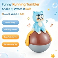 TOMMABO Jouet d'éveil Montessori interactif et sensoriel pour bébé, avec lumières et sons, pour nouveau-nés et nourrissons 0M+