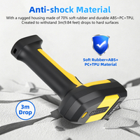 Escáner de Código de Barras Industrial Portátil de Alta Calidad YHDAA, CE FCC ROHS, Lector de Código de Barras Inalámbrico 2D Bluetooth 433Mhz
