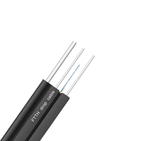 Cable de fibra GJXH GJYXCH GJYXFCH con chaqueta de PVC/LSZH 1/2/4/6/8/12Core G652D G657A1 G657A2 para cables de comunicación