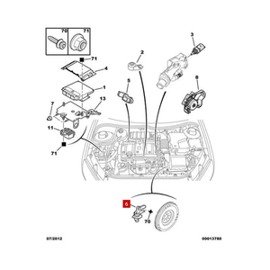 Capteur de position de vilebrequin de pièces automobiles pour <span class=keywords><strong>Peugeot</strong></span> 206 207 307 Citroen C2 1.6 1920AW - Product Image 6