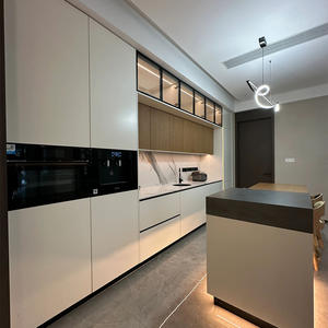 ארונות קונסולת עץ סלון אמנות מטבח בית מלון ריהוט זכוכית ארונות זכוכית ארונות עץ - Product Image 2