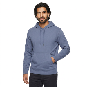 Sweat à capuche bleu ciel à manches longues pour homme, motif imprimé unique, service OEM ODM, teinture unie, idéal pour l'hiver – Meilleur fabricant - Product Image 1