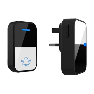 Wireless Doorbell 39 Music LED Flash Security Alarm Outdoor IP65 Waterproof  Smart Home Intelligent Door Bell