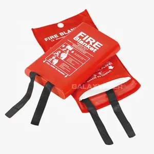 Fire Blanket Price Manufacturer Custom Home Kitchen Fire Proof Retardant Extinguish Blanket 1*1m Fiberglass Secucaptain Anti Emergency Fire Blanket