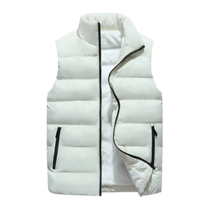 Invierno grueso cálido algodón interior polar negro sin mangas hombres chaleco chaquetas y abrigos - Product Image 2