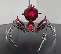 Modèle d'araignée en métal assemblé Dragon Zero, difficulté élevée, précision mécanique, ornement d'insecte, ensemble de blocs de construction