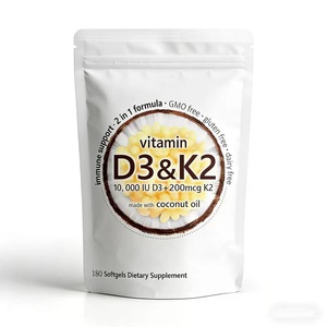 Capsule di <span class=keywords><strong>Vitamina</strong></span> <span class=keywords><strong>D3</strong></span> K2, Integratore in Softgel per il Supporto Immunitario e Osseo - Product Image 2