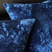 Sarung Bantal Sofa Beludru Motif Bunga Es Bentuk Hati Warna Solid Gaya Nordic Mewah Ringan - Anti Kusut
