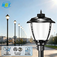 Lampadaire LED 200W 3CCT réglable en aluminium moulé, style vintage, indice de protection IP65, alimentation CA 100W, pour jardin et extérieur