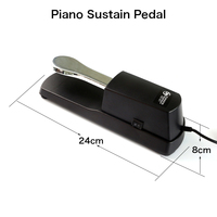 Factory Price Good Quality Professional Grade Portable Electric Keyboard Black Piano Sustain Pedal