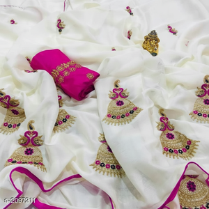 Vêtements ethniques Saris Party Wedding ApparelGarment - Product Image 1