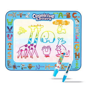Lienzo de acuarela para niños, bloc de dibujo y pintura con letras para reconocerlas, tablero de escritura educativo e intelectual - Product Image 2