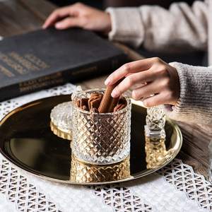 Tarro de vela de cristal grueso de 10OZ con tapa Artículo de decoración de baño elegante - Product Image 6