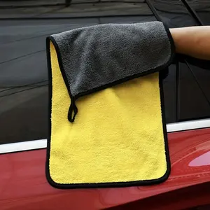 Toalla de lavado de coche absorbente de doble cara, toallas de microfibra, toalla de secado de coche