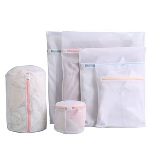 6 sacs de lavage réutilisables pour sous-vêtements et soutiens-gorge, en maille durable avec fermeture éclair - Product Image 6