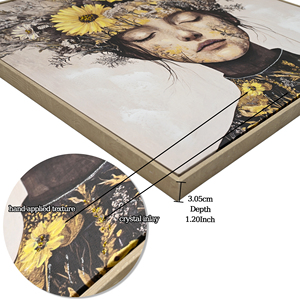<span class=keywords><strong>Poster</strong></span> di Bellezza, Arte Murale con Donna Elegante, Stampa su Tela Floreale Oro e Bianco, Stampe Fotografiche Moderne per Decorazione Pareti di <span class=keywords><strong>Casa</strong></span> e Camera <span class=keywords><strong>da</strong></span> Letto - Product Image 4