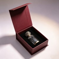 Boîte d'emballage de luxe pour flacon de parfum avec logo personnalisé, boîte cadeau rigide à fermeture magnétique pour huile essentielle et parfum