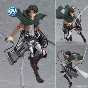 Figuras <span class=keywords><strong>Mikasa</strong></span> 203 <span class=keywords><strong>Levi</strong></span> Ackerman 213 montaje móvil GY Figma Attack on Titan Eren Jaeger figura de acción figurita modelo de juguete PVC - Product Image 3