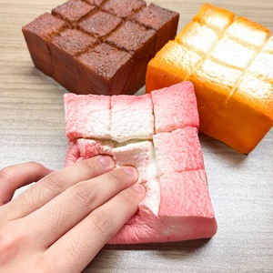 ขนมปังแห้งแบบนิ่ม รุ่นดรายโทสต์ รสคาราเมล น้ำผึ้ง เนย ไอศกรีม DIY สำหรับร้านน้ำชา ร้านอาหารจีน ของว่าง ขนมหวาน แบบยืดหยุ่นช้า ใช้สำหรับตกแต่งและจัดแสดง - Product Image 2
