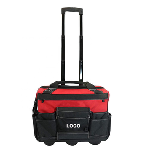 2023 New style durable custom Tote Tool Bags Organizer Trolley Wheels Big Capacity Rolling Tool Storage Bag