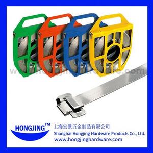 Correa de cinta de acero inoxidable, para cable, telecomunicaciones, transporte, postes - Product Image 3