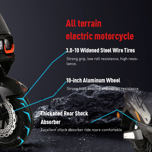 มอเตอร์ไซค์สำหรับผู้ใหญ่แบบแบตเตอรี่ตะกั่ว-กรด 60V 20AH จากโรงงานโดยตรง ความเร็วสูงสุด 32 กม./ชม. หรือ 45 กม./ชม. - Product Image 3