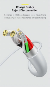 Câble de données <span class=keywords><strong>micro</strong></span> <span class=keywords><strong>USB</strong></span> écologique V8, câble de charge <span class=keywords><strong>USB</strong></span> <span class=keywords><strong>micro</strong></span> 1M pour téléphone V8, câble de charge rapide V8 - Product Image 4