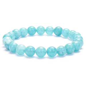 Fashionable 8MM Popular Natural Stone Solid Color <strong>Bead</strong> <strong>Bracelet</strong> <strong>for</strong> Wholesale N800302 - Product Image 5