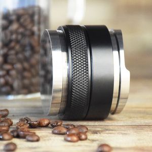 Herramientas <span class=keywords><strong>de</strong></span> café ajustables <span class=keywords><strong>de</strong></span> acero inoxidable, distribuidor <span class=keywords><strong>de</strong></span> café antideslizante, 51mm/58mm, doble cabeza, Base plana y <span class=keywords><strong>de</strong></span> 3 hojas - Product Image 3