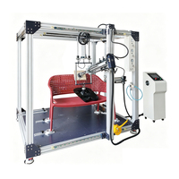 Máquina de Prueba Integral para Sillas de Oficina Multifuncionales, Prueba de Resistencia, Durabilidad y Rendimiento de Muebles