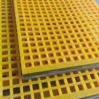 Maille de tamis en polyuréthane sur mesure pour tamis vibrant 2YS2460, panneau PU interchangeable pour l'exploitation minière, procédé de moulage