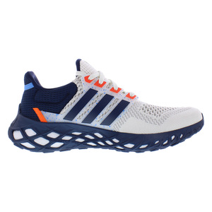   Scarpe Atletiche Adidas Ultraboost Web DNA da Uomo Taglia 9.5 Bianco Gesso/Blu Navy/Arancione Impact con Funzione Ammortizzante - Product Image 3