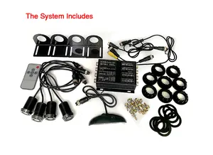 Passenger Van Front And Rear Parking Sensor Kit With Camera Grey Parking Sensors Monitor Sensors