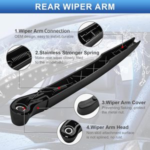 <span class=keywords><strong>Ford</strong></span> <span class=keywords><strong>Focus</strong></span> 2012-2018 Hatchback 5 porte tergicristallo posteriore per lama braccio Set CV6Z17526C misura in gomma naturale - Product Image 3