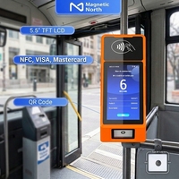 Validateur AFC EMV sans contact pour bus, lecteur magnétique North M10A Android RoHS ISO14443 A/B