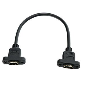HDMI female-to-female extension cable with ear <b>screw</b> holes for securing HDMI dual-female high-definition connection cable, all-c - Product Image 3