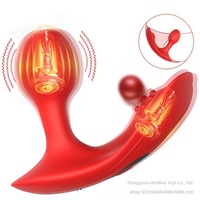 Anjoy Nouveau Vibrateur Portable Télécommandé via Application Thème Rose pour Lingerie Stimulation Clitoridienne Point G YD-Cloud Butterfly Adulte